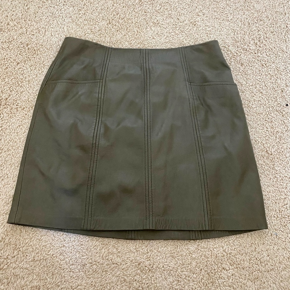 Lamb Leather Skirt